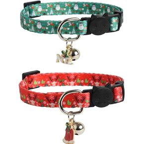 JPB Cat Collar Breakaway in Christmas Style 2 Pack