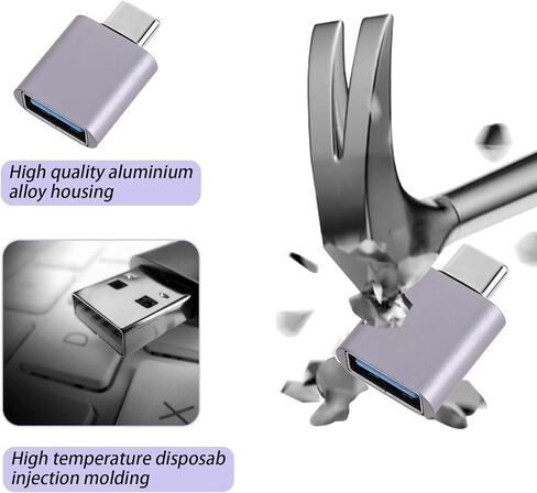 6PCS USB C Adapter Kit, USB Connectors and Adapters Type C, USB a Male to USB C Male, USB C to USB Adaptor for Mobile Phone Headsets and More USB C Devices in Saudi Arabia