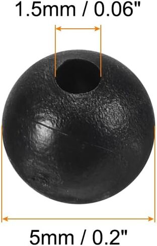 PATIKIL Fishing Beads, Soft Plastic Round Rubber Fishing Bait Eggs Rig Bead Tackle Lures Accessories with Storage Box in Saudi Arabia