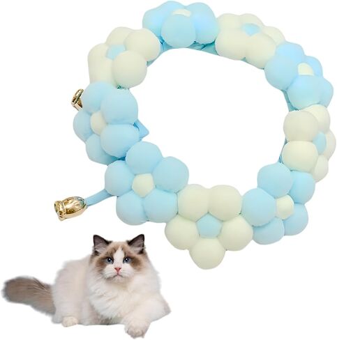 Cute Cat Bow Collar Breakaway Floral Aesthetic Cats Bowtie Collar with Bell Kitten Bow Tie for Indoor Cats and Small Dogs Puppies (Color1, M (7-13lbs)) in Saudi Arabia