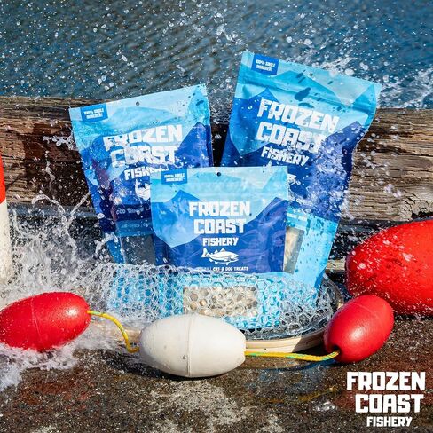 Frozen Coast Freeze-Dried Minnows Dog and Cat Treats-Single-Ingredient, All-Natural Fish, Grain-Free, High Protein Pet Treats, Sourced in The USA (2.5 oz Bag) in Saudi Arabia