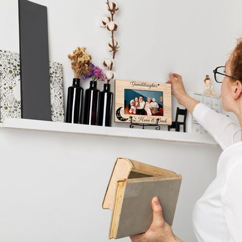 Family Picture Frame Grandchildren Are A Gift For God Picture Frame Wooden Picture Frame for 4x6 photo for Display on Table Top, Appreciation Gifts For Grandparents /18 in Saudi Arabia