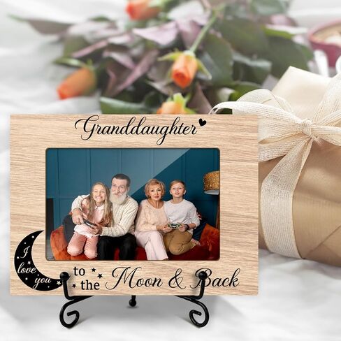 Family Picture Frame Grandchildren Are A Gift For God Picture Frame Wooden Picture Frame for 4x6 photo for Display on Table Top, Appreciation Gifts For Grandparents /18 in Saudi Arabia