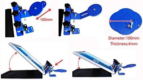 INTBUYING Desktop Screen Printing Hinge Clamp for Silk Screen Printing Machine Hobby Printer 9.8x2.4 Inches in Kuwait