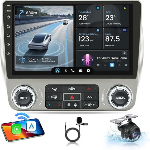 راديو السيارة لسيارة شيفروليه تشيفي كامارو 2010-2015: 2+64G Carplay Wireless Android Auto Car Stereo مع شاشة لمس 1280*800/بلوتوث/WiFi/GPS/FM/SWC/كاميرا احتياطية in Kuwait