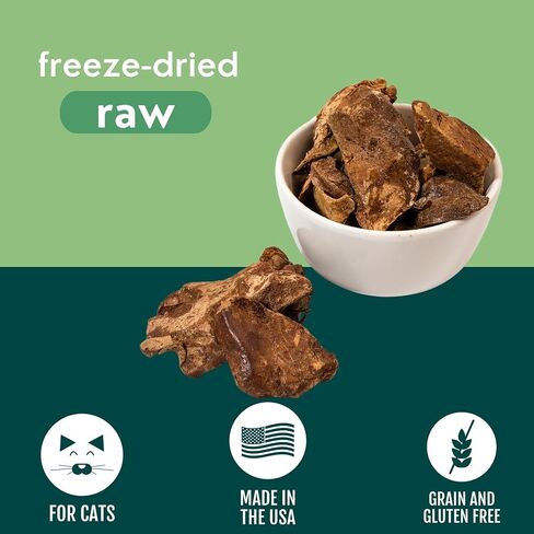 Momentum Carnivore Nutrition Freeze-Dried Turkey Liver – Single-Ingredient Raw Cat Treats – High-Protein, Grain-Free Snacks – 1.9 oz Bag in Saudi Arabia