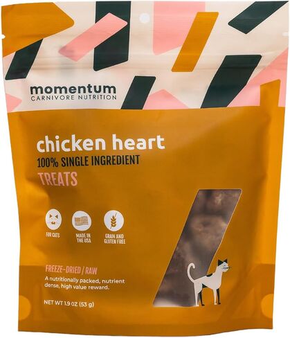 Momentum Carnivore Nutrition Freeze-Dried Turkey Liver – Single-Ingredient Raw Cat Treats – High-Protein, Grain-Free Snacks – 1.9 oz Bag in Saudi Arabia