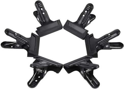 Backdrop Spring Clamps - 4 Pack of 4" Heavy Duty Clips for Photography Background Stands, Woodworking & Home Improvement Projects in Kuwait