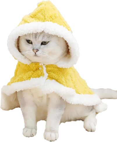Dog Cape Blanket for Small, Medium Dogs, Hood Coats for Pets, Dog Robes with Hood Grey Large in Saudi Arabia