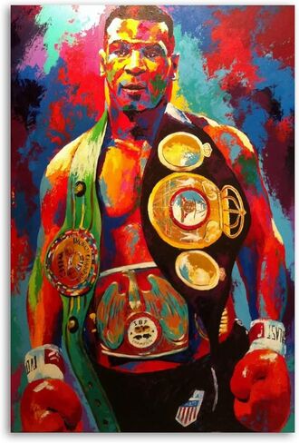 EMH Alec-Monopolys Boxing Tyson Poster Decorative Painting Canvas Wall Art Living Room Posters Bedroom Painting 12x18inch(30x45cm) in Saudi Arabia