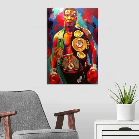 EMH Alec-Monopolys Boxing Tyson Poster Decorative Painting Canvas Wall Art Living Room Posters Bedroom Painting 12x18inch(30x45cm) in Saudi Arabia