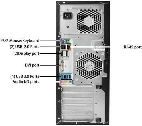 كمبيوتر مكتبي HP Z240 Tower Workstation للألعاب، Core i5-6500 3.2 جيجا هرتز حتى 3.6 جيجا هرتز، 32 جيجا بايت DDR4 RAM، 512 جيجا SSD، DisplayPort، WiFi، Bluetooth، لوحة مفاتيح سلكية وماوس، Windows 10 Pro (متجدد) in Kuwait