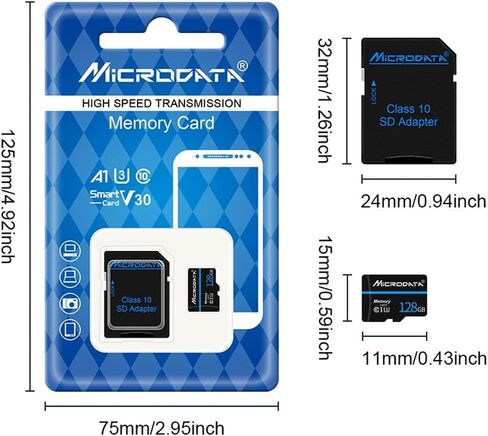 100GB TF Card Ultra High Speed UHS-I V30 Memory Card with Adapter in Kuwait