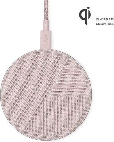 Native Union Classic Leather Wireless Charger – High-Speed [Qi Certified] 10W Handcrafted Italian Leather Charging pad – Compatible with iPhone 12/12 Pro/12 Pro Max/12 mini/11/11 Pro/11 Pro Max (Tan) in Kuwait