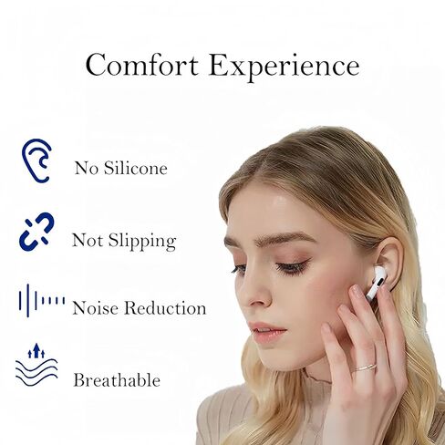 Replacement Ear Tips for AirPods Pro and AirPods Pro 2, Memory Foam Ear Tips with Noise Reduction Hole, No Silicone Eartips Pain for AirPods Pro Ear Bus, Fit in The Charging Case(XS/S/M/L) in Kuwait