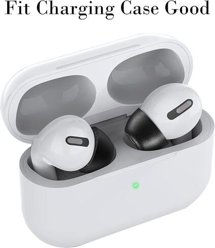 Replacement Ear Tips for AirPods Pro and AirPods Pro 2, Memory Foam Ear Tips with Noise Reduction Hole, No Silicone Eartips Pain for AirPods Pro Ear Bus, Fit in The Charging Case(XS/S/M/L) in Kuwait