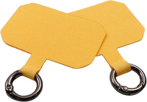 8 قطع من شريط ربط الهاتف العالمي مع حلقة معدنية متوافقة مع لوحة الهاتف المحمول - مستطيل، أسود in Kuwait