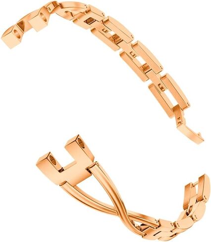 Transparent Case Jewelry Bracelet Compatible with Garmin Vivosmart 5 tracker Replacement Bands for Women in Saudi Arabia