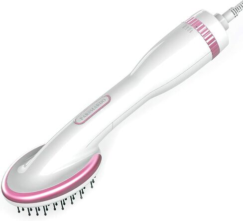 Pet Hair Dryer for Long Hair Dogs Cats，Pet Massage Blower Dryer 1000W Adjustable Temperature Settings with flexible soft bristles for Medium Large Dog with Long hair white in Saudi Arabia
