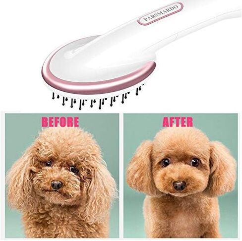 Pet Hair Dryer for Long Hair Dogs Cats，Pet Massage Blower Dryer 1000W Adjustable Temperature Settings with flexible soft bristles for Medium Large Dog with Long hair white in Saudi Arabia