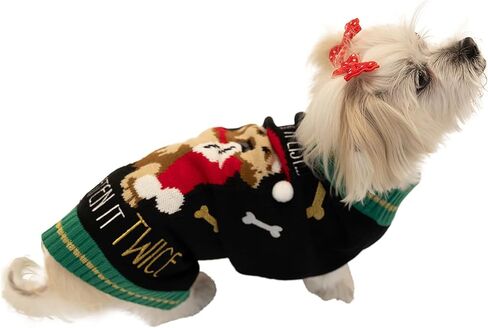 Pets I Ate The List Ugly Sweater, Black, X-Large in Saudi Arabia