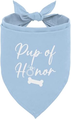 Pup of Honor Dog Bandana, Dog Wedding Outfit, My Parents are Getting Married Dog Bandana, Wedding Dog Bandana, Pet Dog Triangle Scarf, Dog Bandana for Small Medium Dogs (C22) in Kuwait