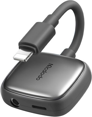 mcdodo Lightning to 3.5mm Audio Cable+Audio Charger Splitter,2 in 1 iPhone Headphone Digital Audio Adapter Aux Adapter for iPhone 14 13 12 11 XS XR X 8 7 iPad iPod（Blue） in Saudi Arabia