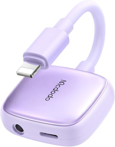mcdodo Lightning to 3.5mm Audio Cable+Audio Charger Splitter,2 in 1 iPhone Headphone Digital Audio Adapter Aux Adapter for iPhone 14 13 12 11 XS XR X 8 7 iPad iPod（Blue） in Saudi Arabia