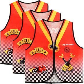 3 Pcs Kids Community Helper Dress Up Vest Police Costumes Vest for Boys Girls Career Day Halloween Cosplay