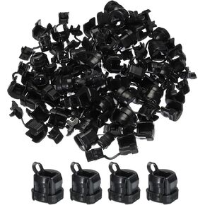 MECCANIXITY 60pcs 6.5-7.5mm Strain Relief Cord Connector Cable Bushing Boot Sleeve for Electric Cable Cord Insulation Protection, 6P3-4