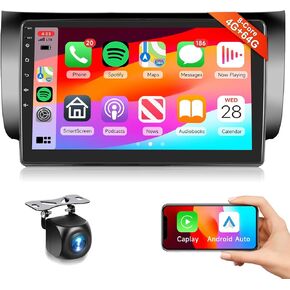 8Core 4G 64G Car Stereo for Nissan Sentra 2013-2017 Radio with 10.1inch 1280x720P IPS Touchscreen/Wireless CarPlay/Android Auto//Bluetooth 5.0/GPS/WiFi/DSP 46 EQ/MirrorLink/SWC/AHD Backup Camera