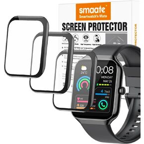 3D Screen protectors Compatible with 1.96" P99 Jugeman Smart Watch, 3 Piece, Full Coverage, Anti-shatter