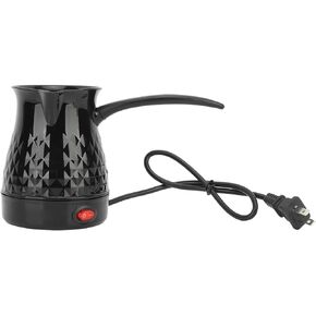 VINGVO Stainless Steel Coffee Maker, Multipurpose Electric Kettle Portable AntiScalding US Plug 110V Uniform Heating Overheating Protection, with Detachable Handle for Home Use