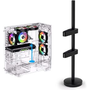 GPU Support Bracket Graphics Card GPU Brace Video Card Sag Holder/Holster Bracket for Single or Dual GPU Cards Bracket Adjustable Length and Height (Black)