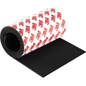 Non Slip Furniture Pads for Hardwood Floors, Cuttable Self Adhesive Silicone Anti Skid Pads Grippers for Furniture Electronics Home Appliances, 4 x 40 Inches (Black)