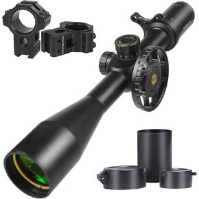 WestHunter Optics HD 6-24X50 FFP Riflecope, 30mm Tube First Focal Plane Tactical Wide Field of View 1/10 MIL Shooting Scope