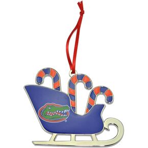 Tennessee Volunteers Candy Cane Sleigh Christmas Ornament