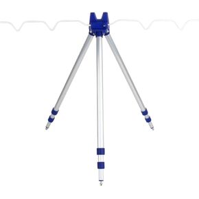 Telescopic Fishing Rod Tripod Stand, 120Cm 3 Sections Folding Fishing Rods Tripod Stand Rest Tackle Portable 5 Rods Holder Storage for Sea Beach Travel, Aluminium Alloy