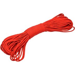 100ft Type III 7 Strand Core Paracord 550 Parachute (21# Red)