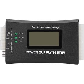 SUNGOOYUE PC Power Supply Tester with LCD Display for PC Connectors Computer Host Inspection and Maintenance Tester Tool