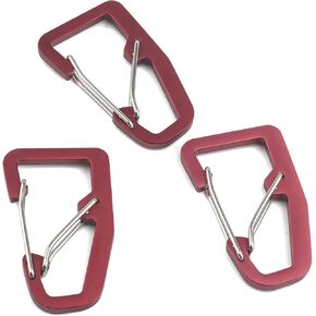 NexLand Dual Chambers Carabiner Clip for Keychain Backpack