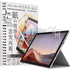 BELLEMOND - 2 SET - Made in Japan Smooth Kent Paper Screen Protector for Microsoft Surface Laptop 7-13.8" - Reduces Pencil Tip Wear by up to 86% - WSFP138PLK(2)