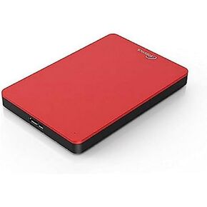 1TB Red External Portable Hard drive USB 3.0 super fast transfer speed for use with Windows PC, Apple Mac, Smart tv, XBOX ONE & PS4