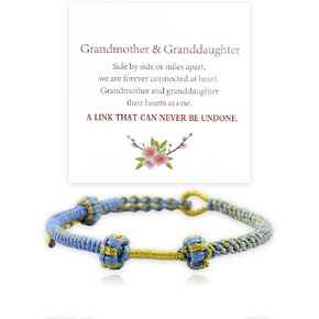 For Granddaughter Bracelets - A Link That Can Never Be Undone Peach Knot Bracelet Granddaughter Bracelet from Grandma Adjustable Braided Bracelet Forever Brave Strong Bracelet Infinity Heart Bracelet for Granddaughter