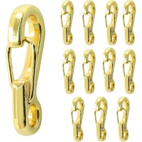 12 Pcs Mini Carabiner Clip, Metal Tiny Carabiner Paracord Hanging Clips for Backpacks, Camera Straps, Flashlights, Key Chains, Essential Outdoor Camping Accessories