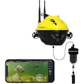 Chasing F1 Pro Fish Finder Underwater Drone | Underwater Rotatable Fishing Camera, Yellow