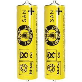 Original 2pcs SAN 1N-600AA for B ra un Electric Shaver Battery S3 3000S/3090S 199S-1 5739/5743 5663 1.2V Ni-Cd Rechargeable Battery