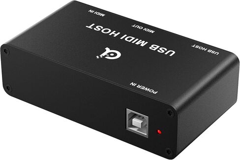 DigitalLife Stand-Alone USB MIDI Host Bridge Box - 1-Input/1-Out 5-PIN DIN MIDI Interfaces, LED Indicator, Metal in Kuwait