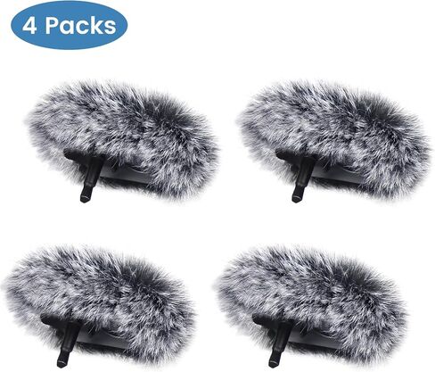 2-Pack Microphone Windscreen for DJI Mic 2 Transmitter (TX), Furry Wind Muff for OSMO POCKET 3 in Saudi Arabia