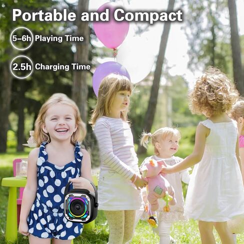 Mini Karaoke Machine for Kids Adults, Portable Bluetooth Speaker with Wireless Karaoke Microphone, Singing Machine Christmas Toys Birthday Gifts for Girls Boys Ages 3 4 5 6 7 8 9 10 11 12+ (Yellow) in Saudi Arabia